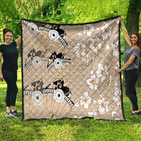 Bula Fiji Iri Buli Quilt Woven Fan With Fijian Tapa