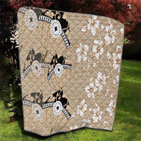 Bula Fiji Iri Buli Quilt Woven Fan With Fijian Tapa