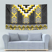 Yellow Taniko Aotearoa Tapestry Niho Taniwha Mix Poutama