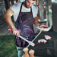 Teal Purple Polynesia Plumeria Tattoo Apron LT14 - Polynesian Pride