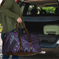 Teal Purple Polynesia Plumeria Tattoo Travel Bag LT14 - Polynesian Pride