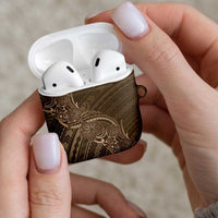 Brown Polynesia Plumeria Tattoo AirPods Case LT14 - Polynesian Pride
