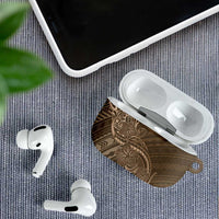 Brown Polynesia Plumeria Tattoo AirPods Case