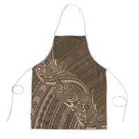 Brown Polynesia Plumeria Tattoo Apron LT14 Brown - Polynesian Pride