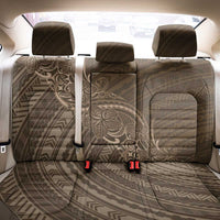Brown Polynesia Plumeria Tattoo Back Car Seat Cover LT14 - Polynesian Pride