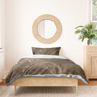 Brown Polynesia Plumeria Tattoo Bedding Set LT14 - Polynesian Pride