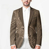 Brown Polynesia Plumeria Tattoo Blazer LT14 - Polynesian Pride