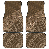 Brown Polynesia Plumeria Tattoo Car Mats LT14 - Polynesian Pride