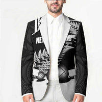 Custom New Zealand Silver Fern Petanque Blazer Aotearoa Maori Pattern LT14 - Polynesian Pride