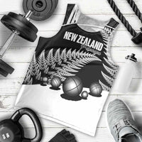 Custom New Zealand Silver Fern Petanque Men Tank Top Aotearoa Maori Pattern