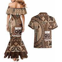Samoa Siapo Couples Matching Mermaid Dress and Hawaiian Shirt Happy Independence Day Vintage Vibes LT14 - Polynesian Pride