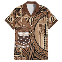 Samoa Siapo Hawaiian Shirt Happy Independence Day Vintage Vibes LT14 Brown - Polynesian Pride