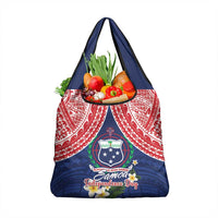 Samoan Independence Day Grocery Bag Manuia Le Tutoatasi O Samoa LT14 1-pack One Size Blue - Polynesian Pride