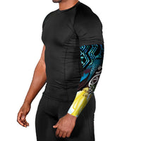 New Zealand Silver Fern Tui Bird Arm Sleeves Maori Kowhai Paua Shell Taniko Motifs - Polynesian Pride