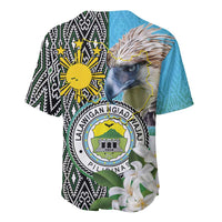 Cotabato Philippines Province Baseball Jersey Filipino Eagle Sampaguita Tinalak Pattern