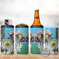 Cotabato Philippines Province 4 in 1 Can Cooler Tumbler Filipino Eagle Sampaguita Tinalak Pattern