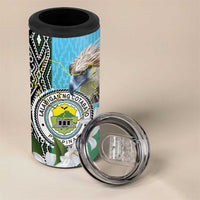 Cotabato Philippines Province 4 in 1 Can Cooler Tumbler Filipino Eagle Sampaguita Tinalak Pattern