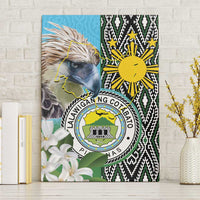 Cotabato Philippines Province Canvas Wall Art Filipino Eagle Sampaguita Tinalak Pattern