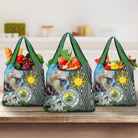 Cotabato Philippines Province Grocery Bag Filipino Eagle Sampaguita Tinalak Pattern