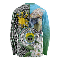Cotabato Philippines Province Long Sleeve Shirt Filipino Eagle Sampaguita Tinalak Pattern
