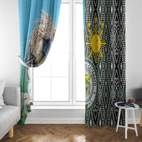 Cotabato Philippines Province Window Curtain Filipino Eagle Sampaguita Tinalak Pattern