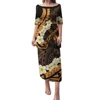 Liver Cancer Awareness Month Puletasi Awareness Is Key Orange Polynesian Ribbon LT14 Long Dress Orange - Polynesian Pride