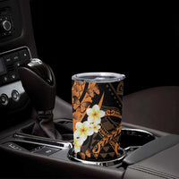 Liver Cancer Awareness Month Tumbler Cup Awareness Is Key Orange Polynesian Ribbon LT14 - Polynesian Pride