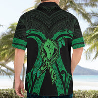 ADHD Awareness Month You Matter Hawaiian Shirt Green Polynesian Ribbon LT14 - Polynesian Pride