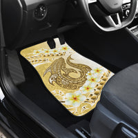 Gold Hawaii Shark Tattoo Car Mats Frangipani With Polynesian Pastel Version