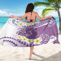 Purple Hawaii Shark Tattoo Sarong Frangipani With Polynesian Pastel Version
