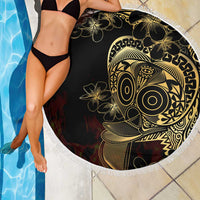 Frangipani Festival Rabaul Beach Blanket PNG Tribal Baining Mask Tattoo LT14 - Polynesian Pride