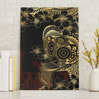 Frangipani Festival Rabaul Canvas Wall Art PNG Tribal Baining Mask Tattoo LT14 Without Frame Black - Polynesian Pride