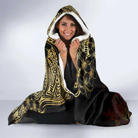 Frangipani Festival Rabaul Hooded Blanket PNG Tribal Baining Mask Tattoo - Polynesian Pride