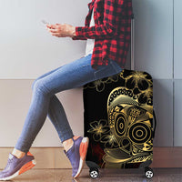 Frangipani Festival Rabaul Luggage Cover PNG Tribal Baining Mask Tattoo - Polynesian Pride