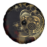 Frangipani Festival Rabaul Spare Tire Cover PNG Tribal Baining Mask Tattoo - Polynesian Pride