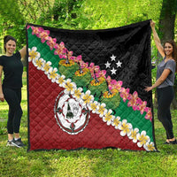 Frangipani Festival Rabaul East New Britain Quilt Dukduk Dance With Plumeria - Polynesian Pride