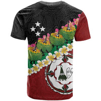 Frangipani Festival Rabaul East New Britain T Shirt Dukduk Dance With Plumeria - Polynesian Pride