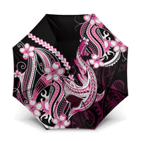 Pink Black Aloha Hawaii Umbrella Polynesian Shark Tattoo Plumeria