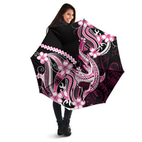 Pink Black Aloha Hawaii Umbrella Polynesian Shark Tattoo Plumeria
