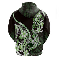 Green Black Aloha Hawaii Hoodie Polynesian Shark Tattoo Plumeria LT14 - Polynesian Pride