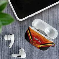 Papua New Guinea Rugby Custom AirPods Case Go PNG Hunters Polynesian Pattern - Polynesian Pride