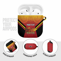 Papua New Guinea Rugby Custom AirPods Case Go PNG Hunters Polynesian Pattern LT14 - Polynesian Pride