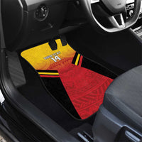 Papua New Guinea Rugby Custom Car Mats Go PNG Hunters Polynesian Pattern LT14 - Polynesian Pride