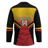 Papua New Guinea Rugby Custom Hockey Jersey Go PNG Hunters Polynesian Pattern LT14 - Polynesian Pride