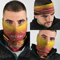 Papua New Guinea Rugby Custom Neck Gaiter Go PNG Hunters Polynesian Pattern - Polynesian Pride