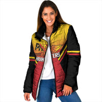 Papua New Guinea Rugby Custom Padded Jacket Go PNG Hunters Polynesian Pattern - Polynesian Pride