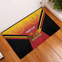 Papua New Guinea Rugby Custom Rubber Doormat Go PNG Hunters Polynesian Pattern LT14 - Polynesian Pride