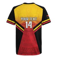 Papua New Guinea Rugby Custom Rugby Jersey Go PNG Hunters Polynesian Pattern LT14 - Polynesian Pride