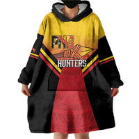 Papua New Guinea Rugby Custom Wearable Blanket Hoodie Go PNG Hunters Polynesian Pattern LT14 - Polynesian Pride