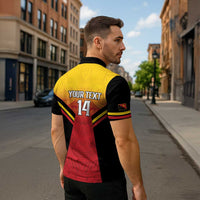 Papua New Guinea Rugby Custom Zipper Polo Shirt Go PNG Hunters Polynesian Pattern - Polynesian Pride